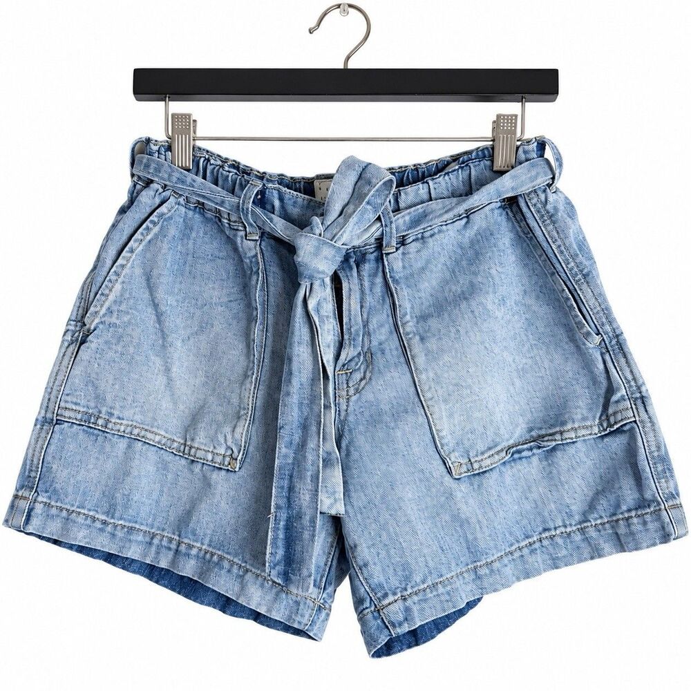 Lucky Brand Women’s Denim Paperbag Shorts Size M